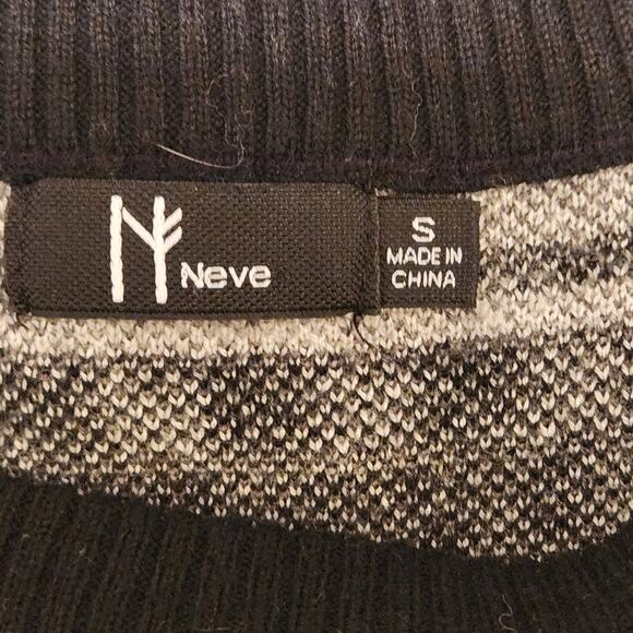 Neve Zoe Fair Isle Snowflake Crewneck Sweater, Merino wool blend, sz Small - Picture 4 of 9